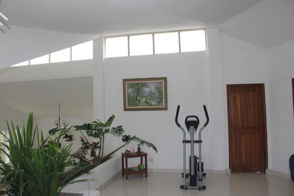 Fitness centrum a/nebo fitness zařízení v ubytování Quinta Baroe