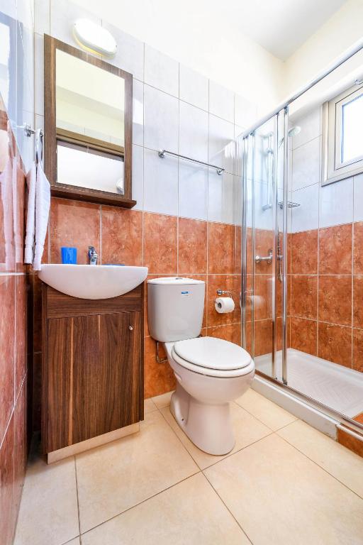 Koupelna v ubytování Villa Marizan