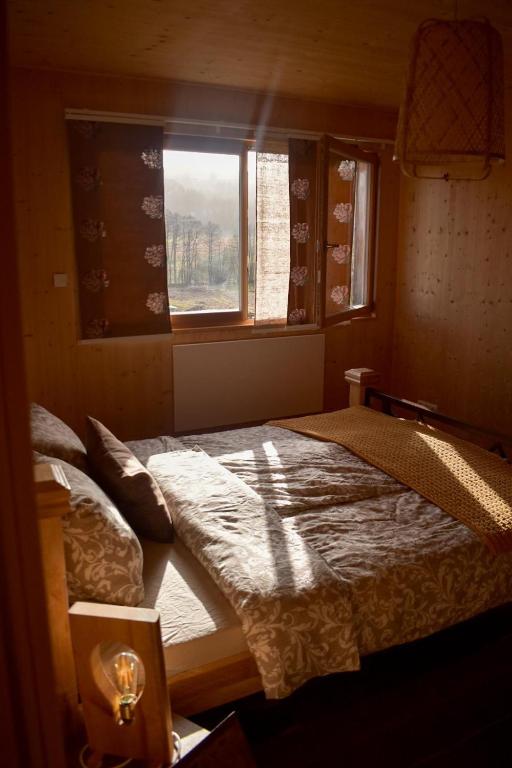 Postel nebo postele na pokoji v ubytování Ferienhaus mit Charme