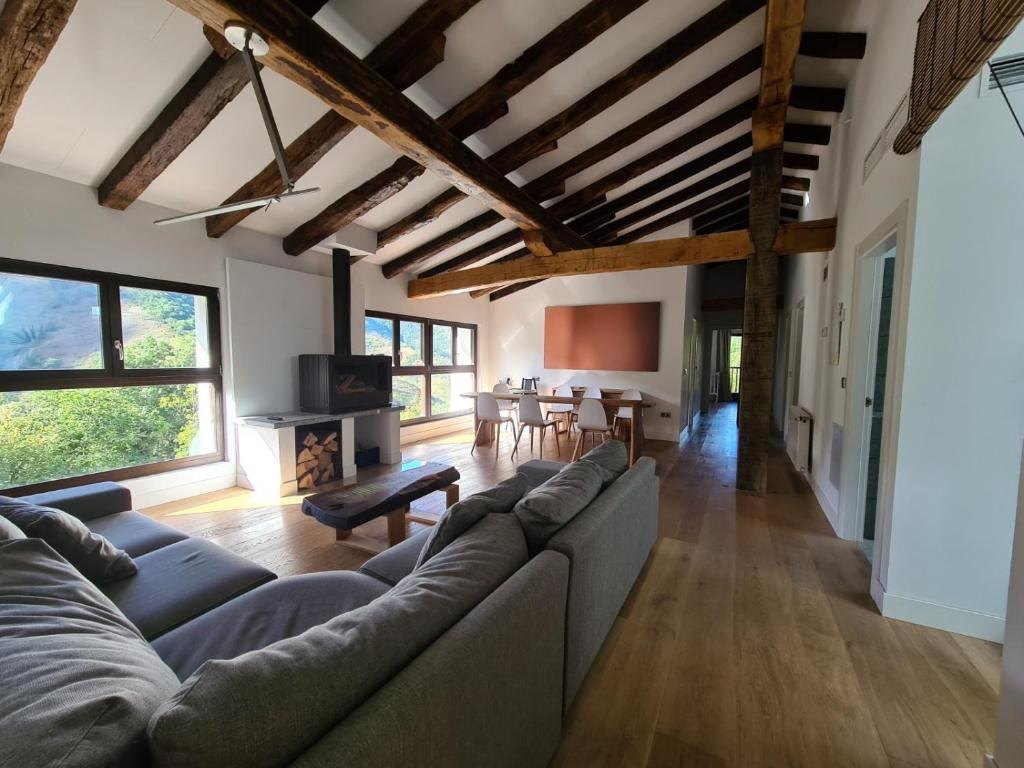 Posezení v ubytování Arantza Apartamentuak