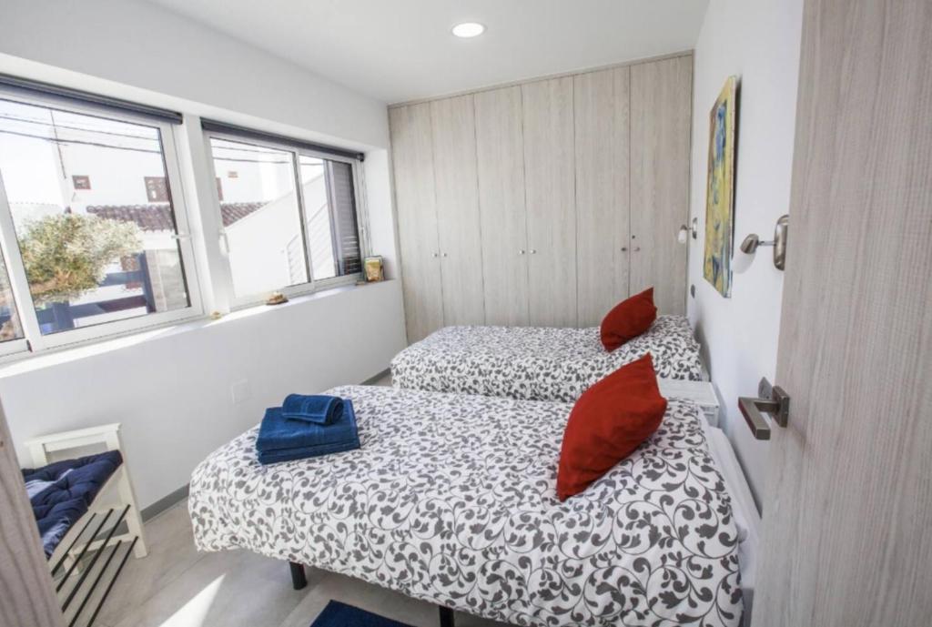 Postel nebo postele na pokoji v ubytování Apartamento San Salvador