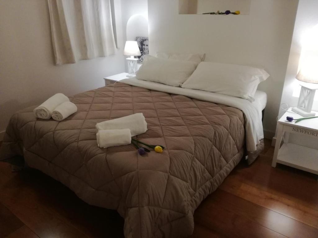 Postel nebo postele na pokoji v ubytování DaniEli Camere