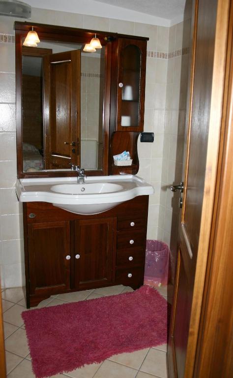 Koupelna v ubytování Albergo Martinet