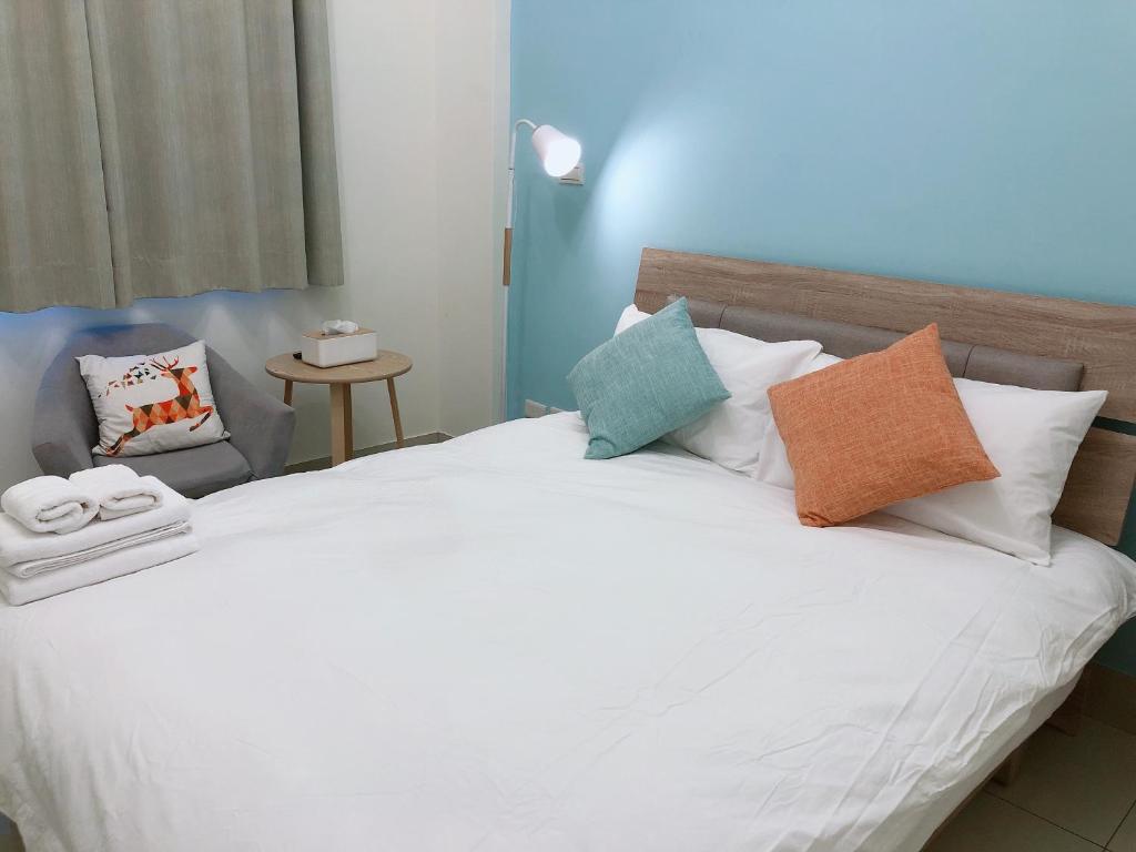 Postel nebo postele na pokoji v ubytování SleepOrNo