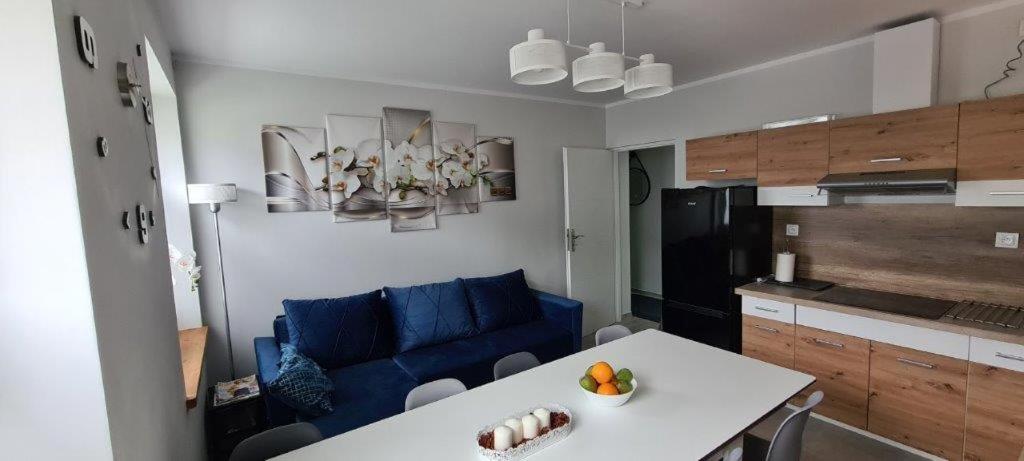 Kuchyňa alebo kuchynka v ubytovaní Apartamenty Promyk Wisełka