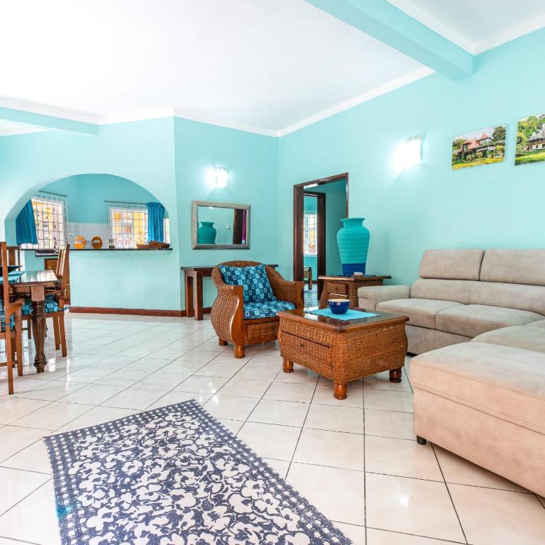 Posezení v ubytování Beau Vallon Residence