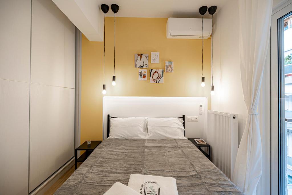 Posteľ alebo postele v izbe v ubytovaní Calliope Apartment