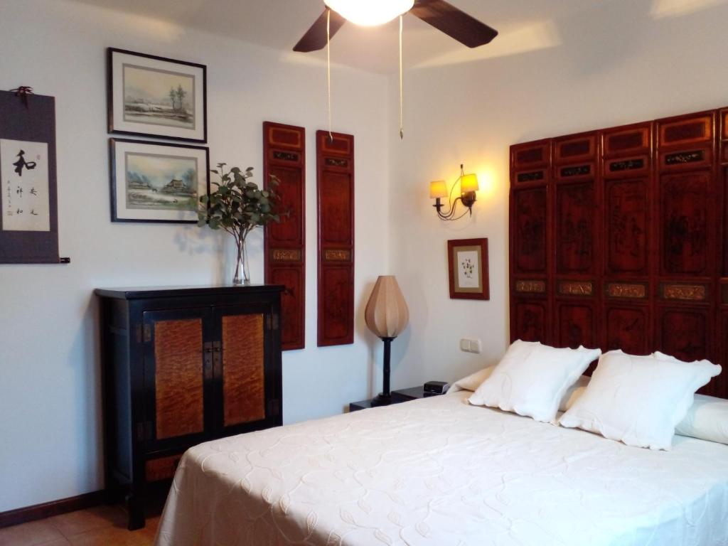 Postel nebo postele na pokoji v ubytování Chalet Nº 7 Tajinaste