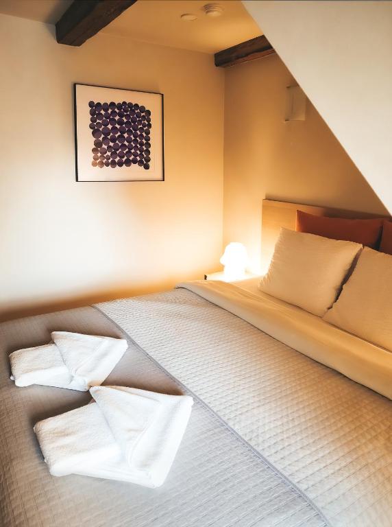 Postel nebo postele na pokoji v ubytování Kupfernams