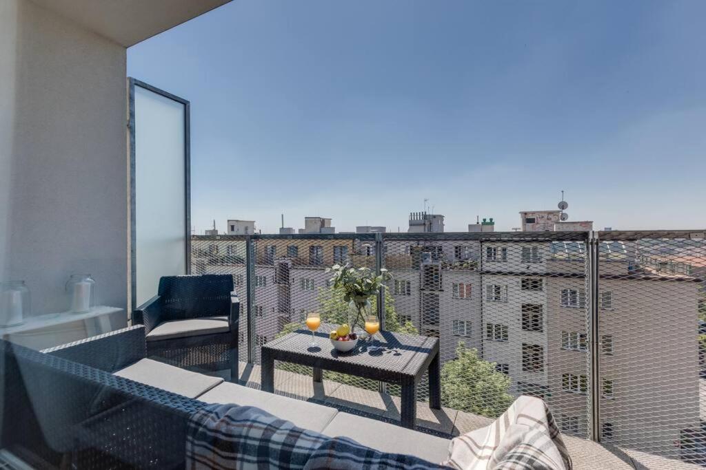 Balkon lub taras w obiekcie JT's Apartments Korunní str.