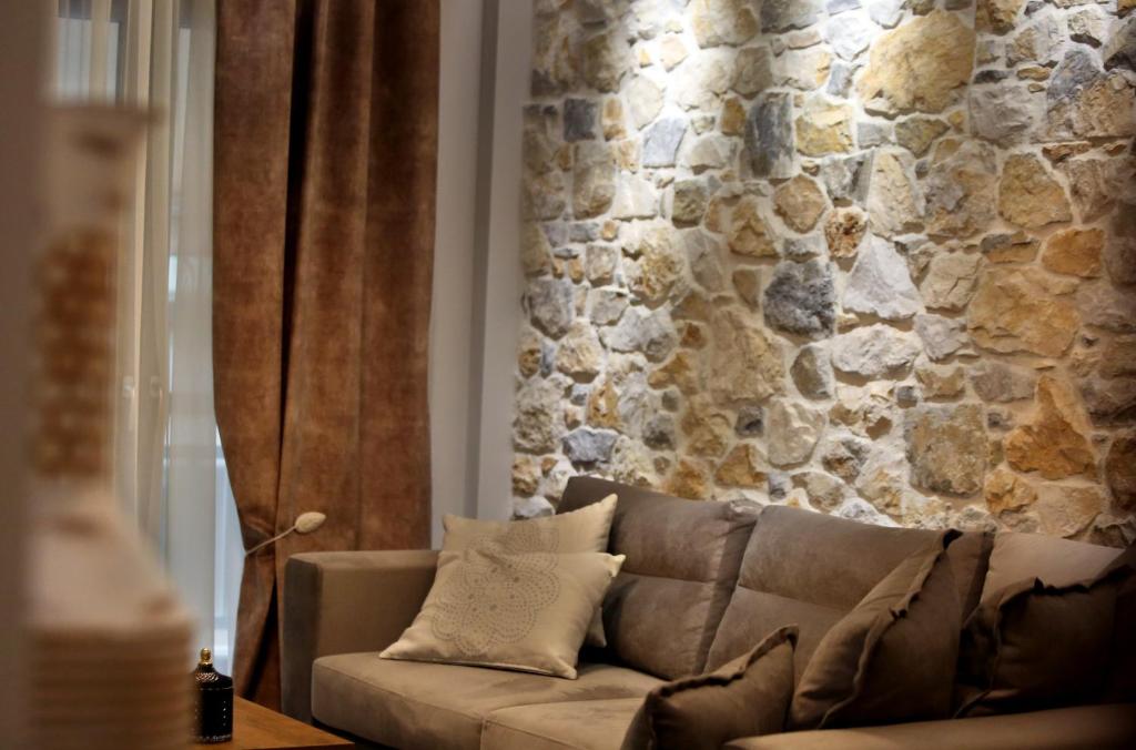 Część wypoczynkowa w obiekcie LA Larissa Luxury Apartments Peneus