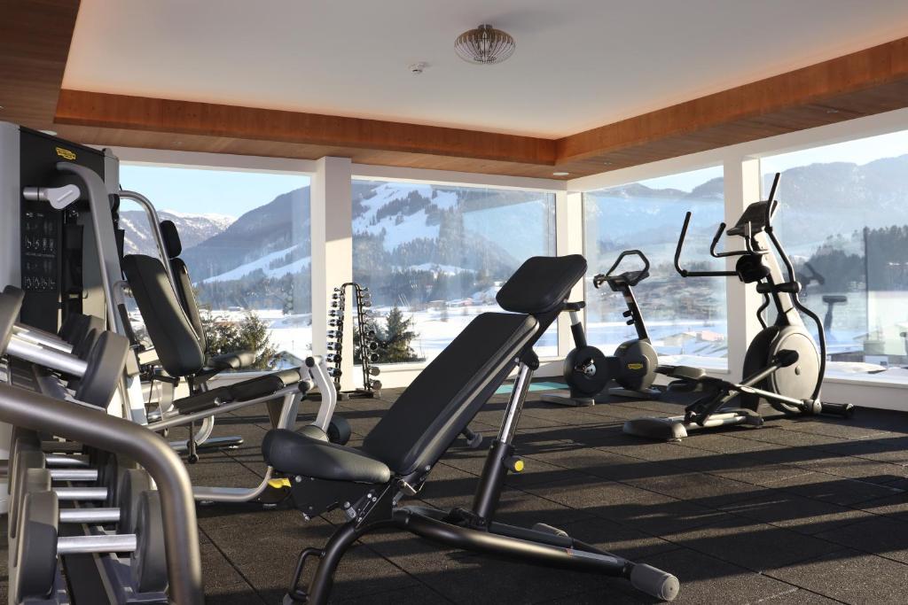 Fitness centrum a/nebo fitness zařízení v ubytování Hotel Waidachhof