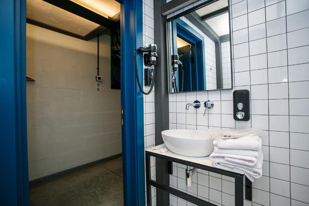 Koupelna v ubytování Campus Community A-Rooms