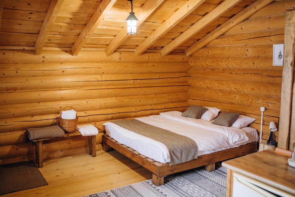 Posteľ alebo postele v izbe v ubytovaní Dolyna Mykolaya