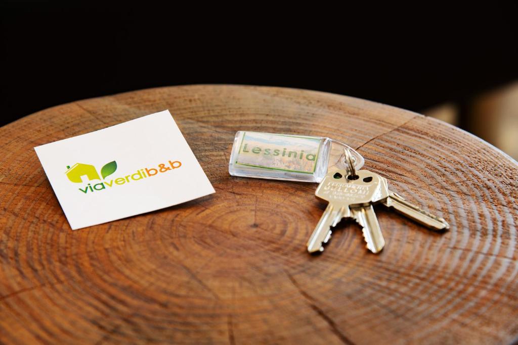 Certifikát, hodnocení, plakát nebo jiný dokument vystavený v ubytování Via Verdi B&B