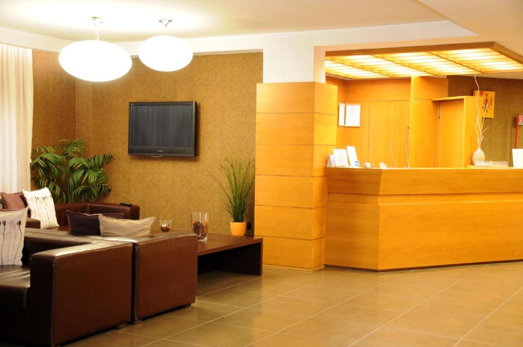 TV a/nebo společenská místnost v ubytování Hotel Fly