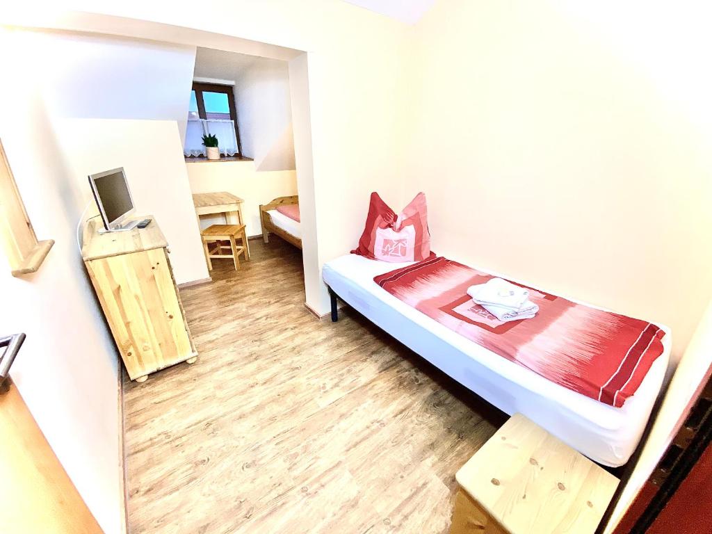 Postel nebo postele na pokoji v ubytování Pension Laurent Ranch