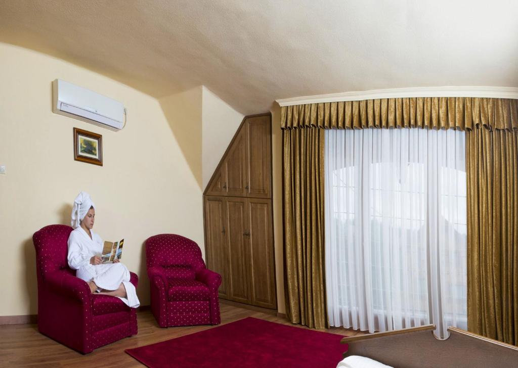 Posezení v ubytování Vinum Hotel