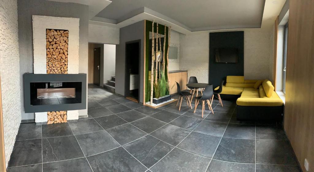 Posezení v ubytování Apartmány na Plešivci