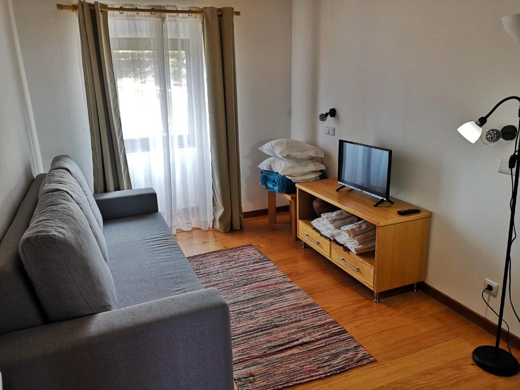 TV a/nebo společenská místnost v ubytování Casa do António Júlio