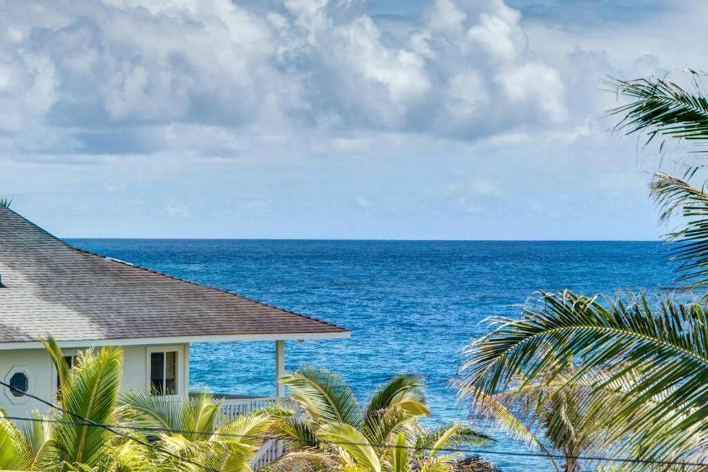 a house with a view of the ocean at Hawaiian Paradise in Keaau