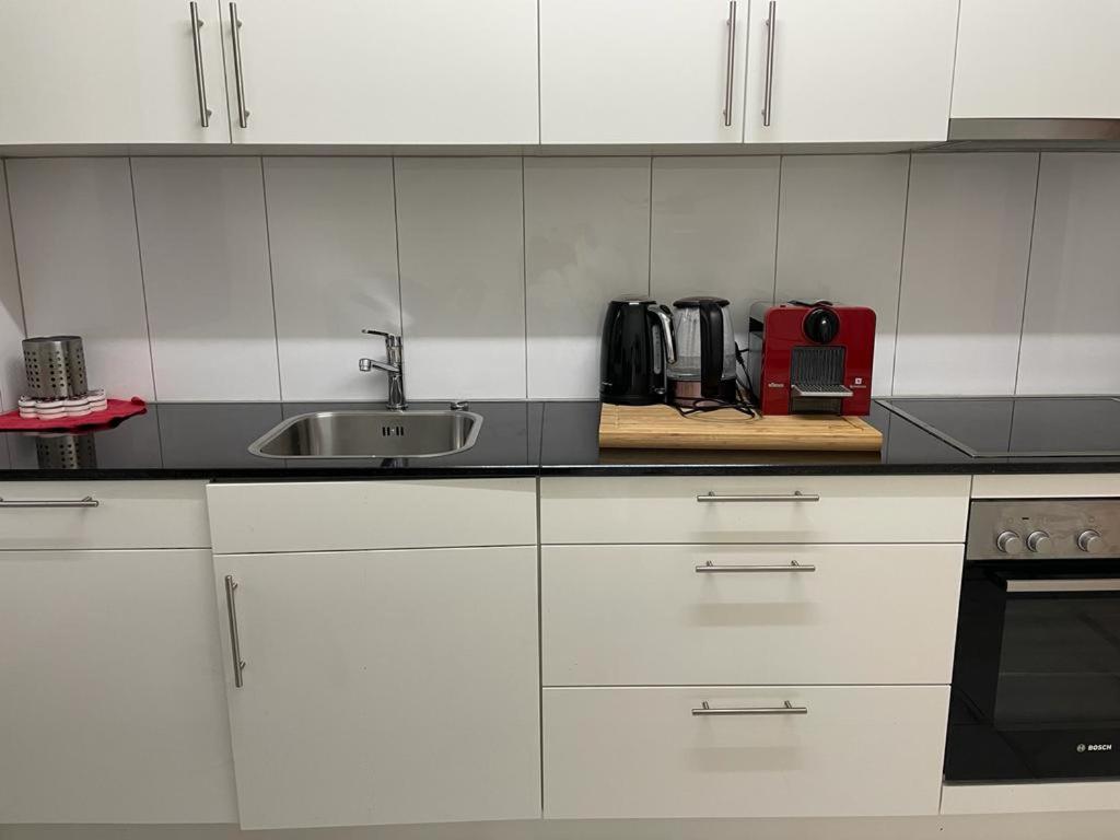 Kuchyň nebo kuchyňský kout v ubytování Royal Apartment 02