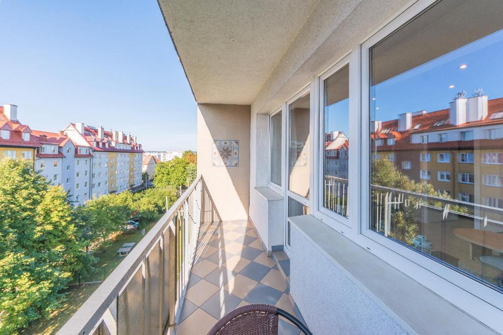 Balkón alebo terasa v ubytovaní House Managers - Nadmorski - z widokiem na morze