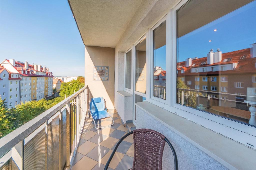 Balkón alebo terasa v ubytovaní House Managers - Nadmorski - z widokiem na morze