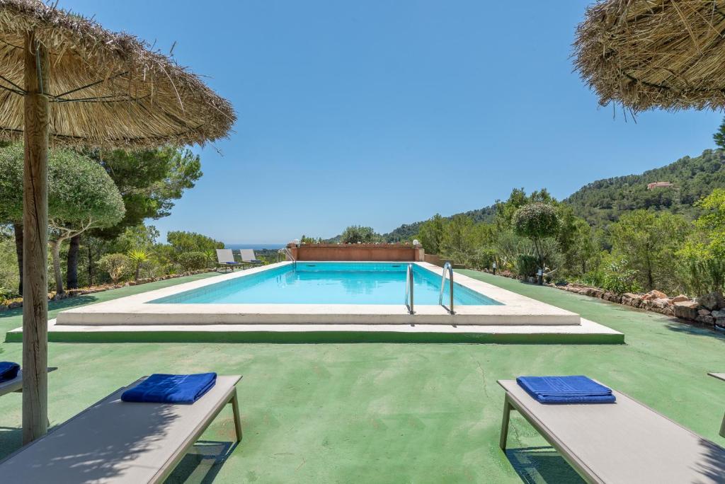 The swimming pool at or close to Finca Bosc de Can Alou by Mallorca House Rent