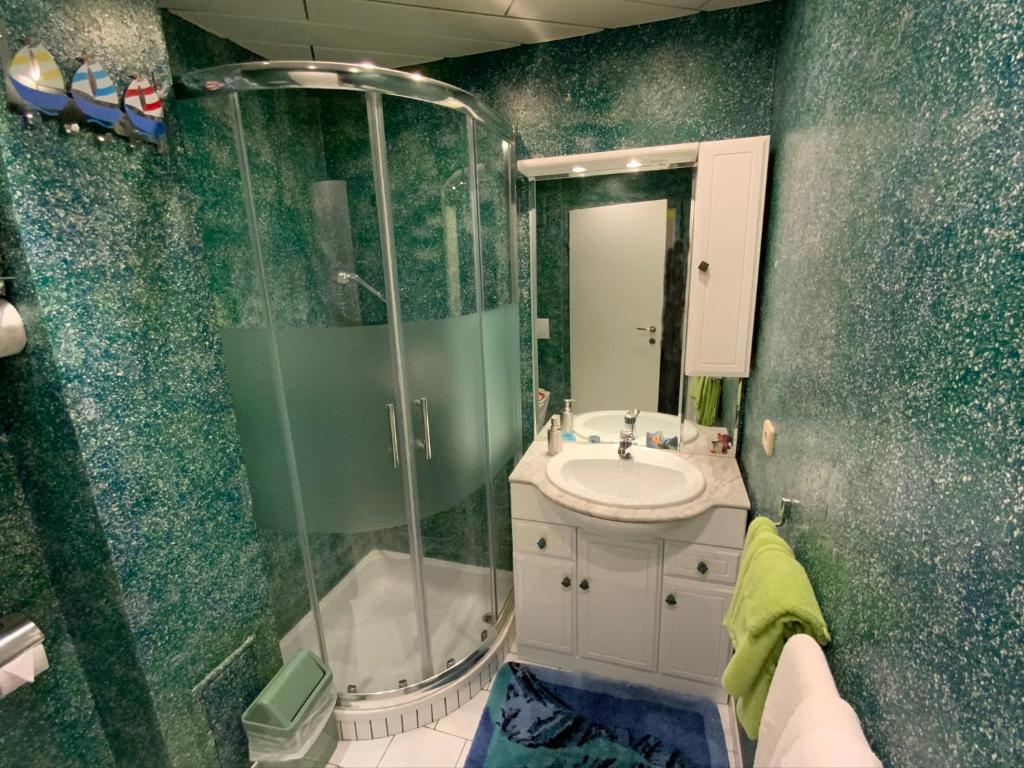 Kúpeľňa v ubytovaní Ferienwohnung Holiday