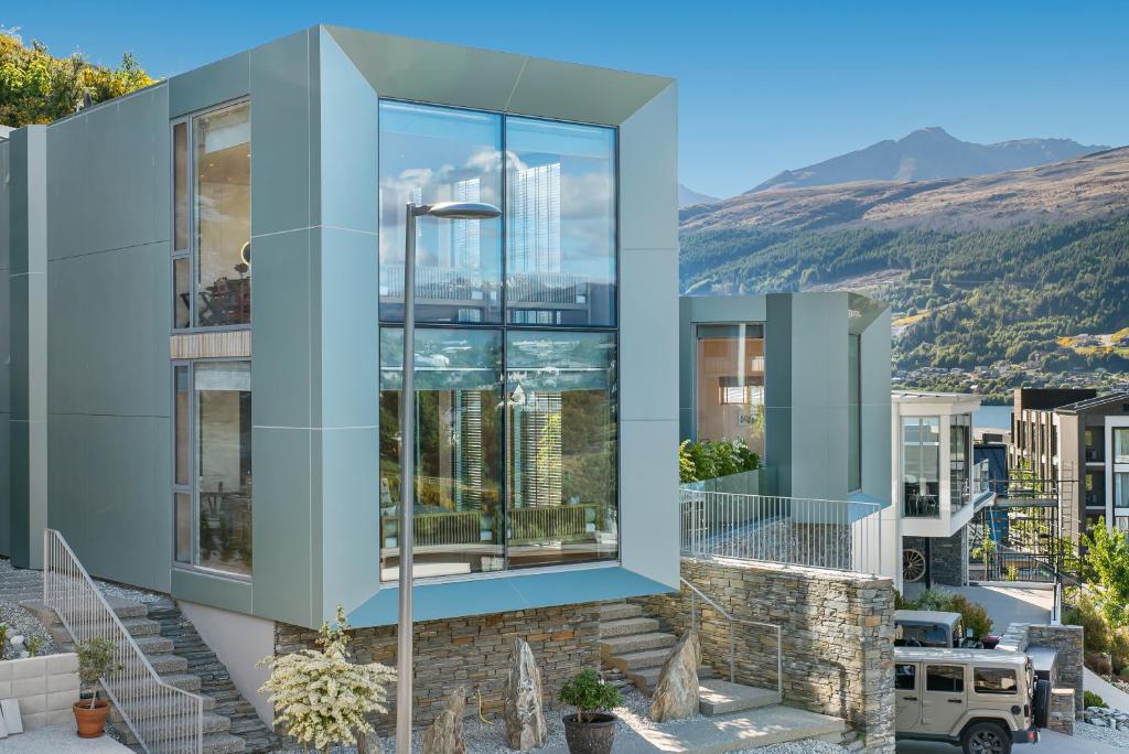 a house with a view of a city at Lanah Residence in Queenstown