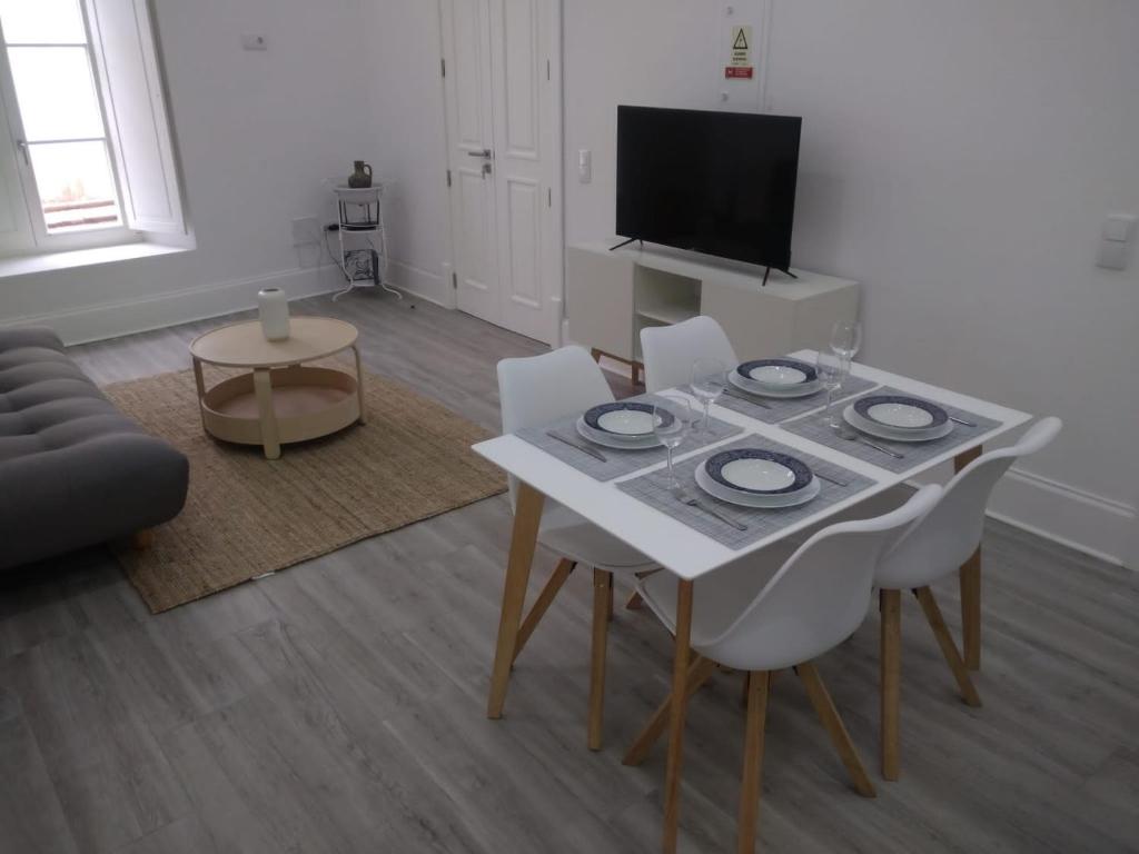 TV a/nebo společenská místnost v ubytování Casa Cubista