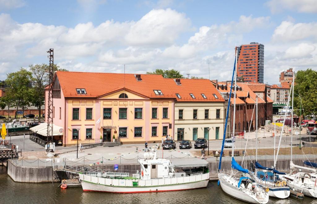 Nespecifikovaný výhled na destinaci Klaipėda nebo výhled na město při pohledu z hotelu