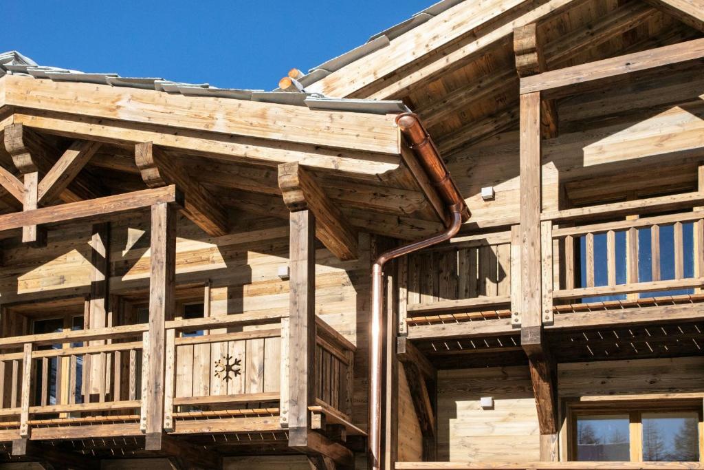 Balkón nebo terasa v ubytování Polaris 1 001 - LUXE & SKI LIFT apartment 6 pers