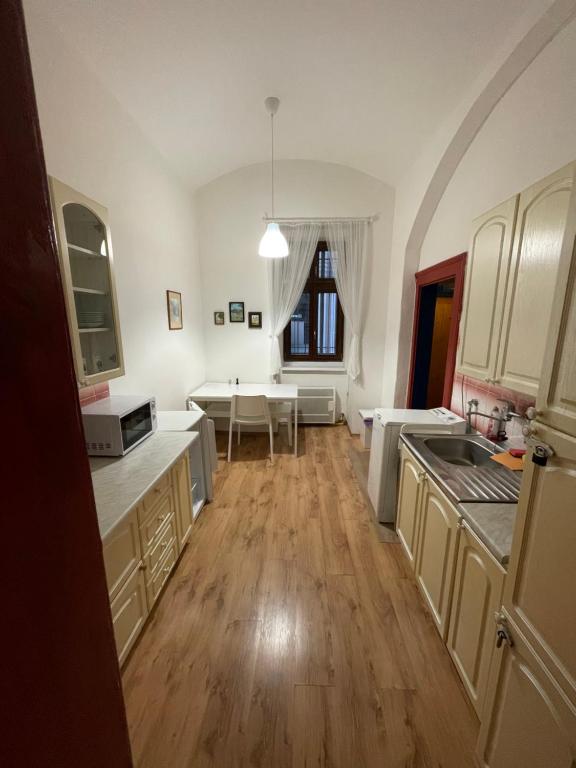 Kuchyň nebo kuchyňský kout v ubytování Apartment Jackie