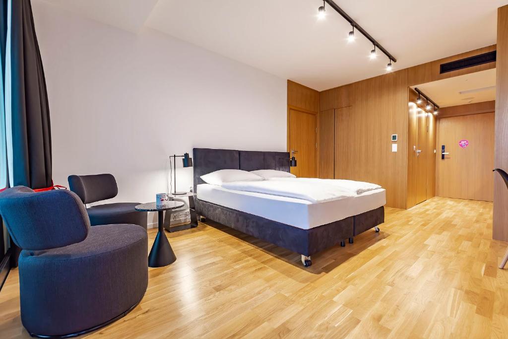 Posteľ alebo postele v izbe v ubytovaní VacationClub – Seaside Apartament 505