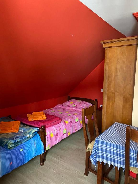 Postel nebo postele na pokoji v ubytování Apartments Razvršje