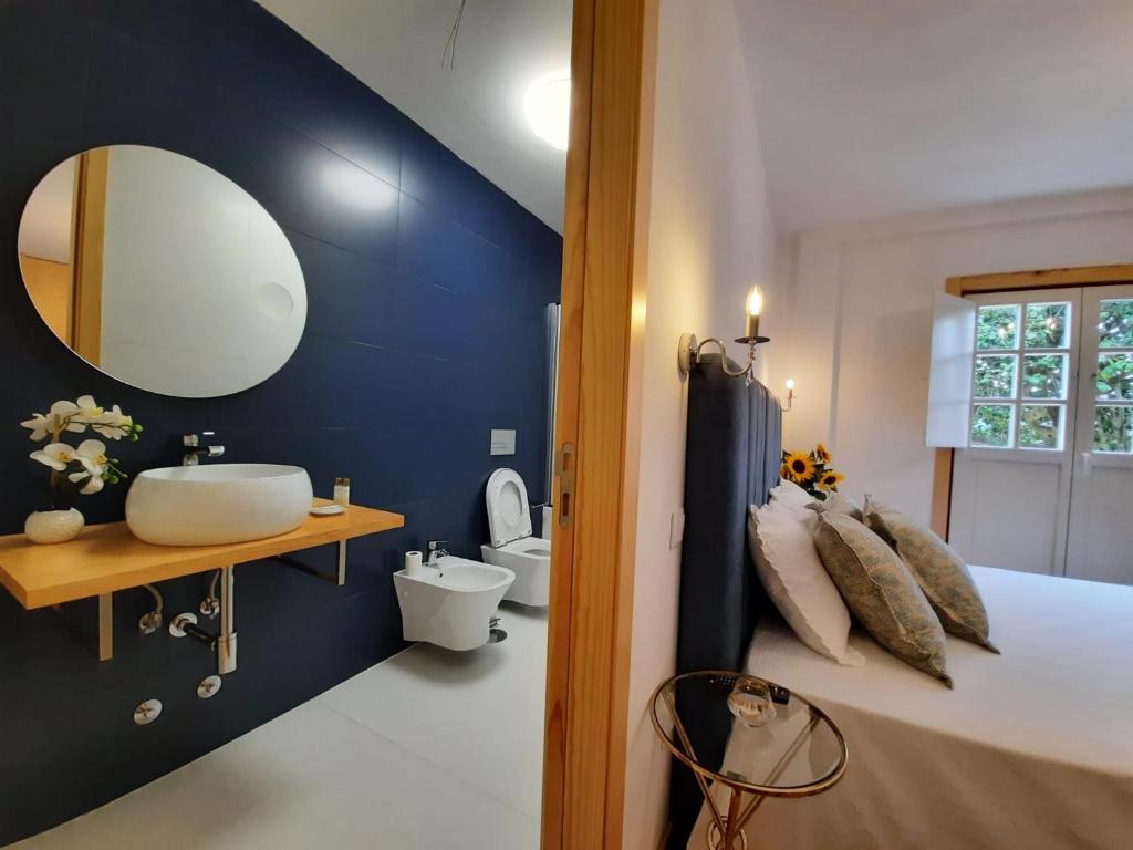 Cama ou camas em um quarto em Quinta de Castelhão