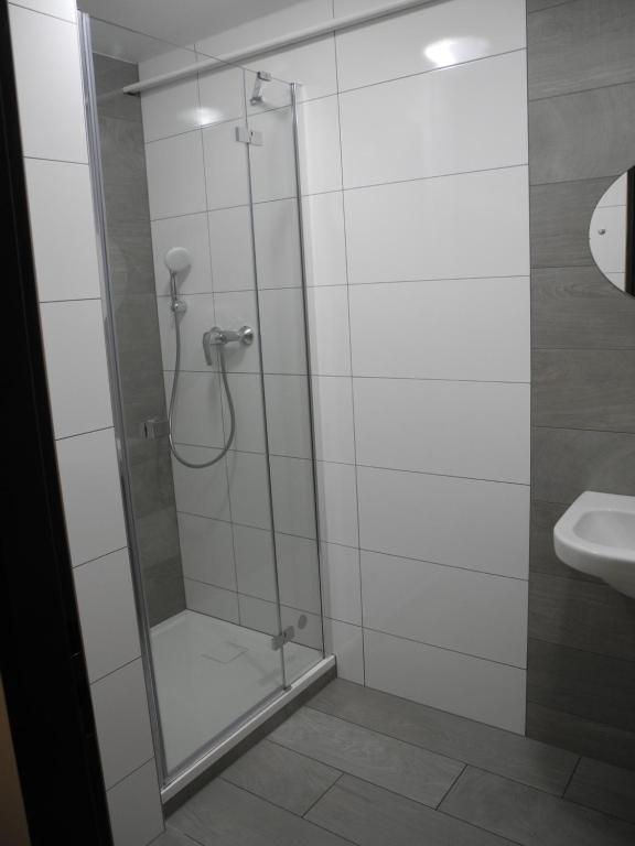 Koupelna v ubytování Apartmány Müller