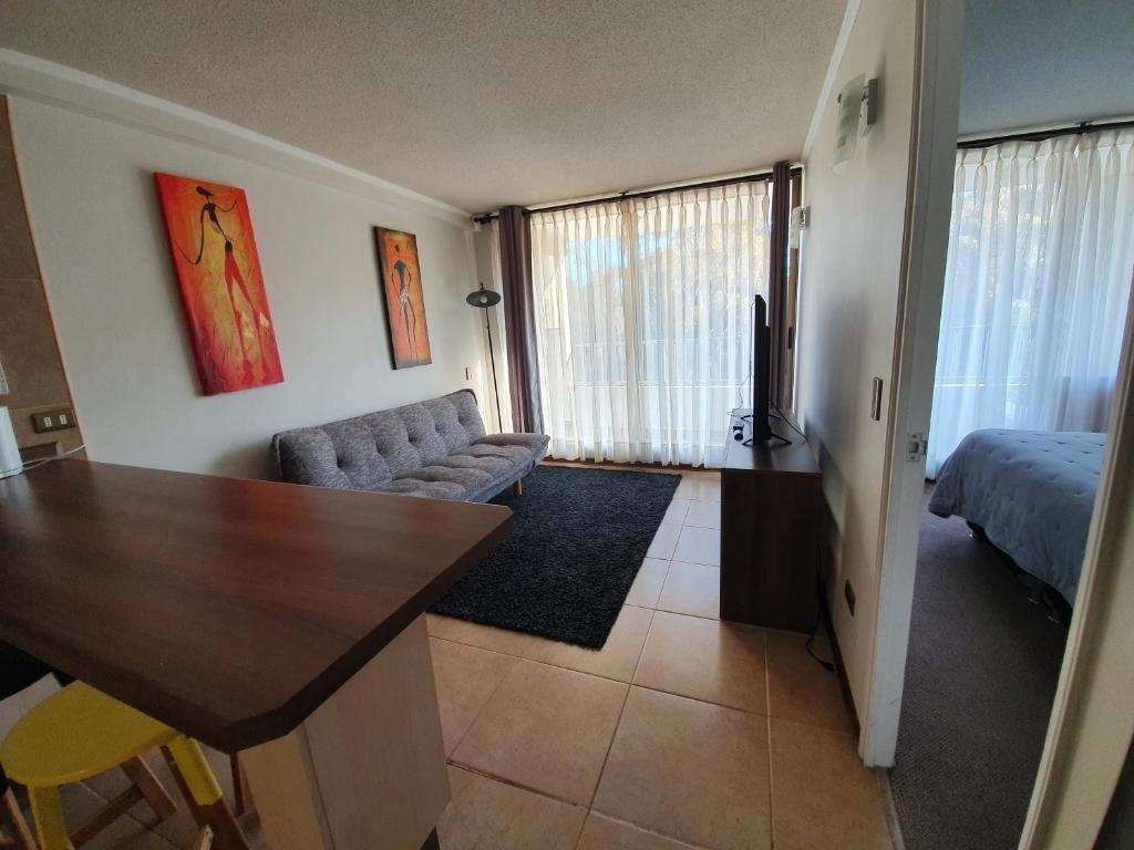 Posezení v ubytování CENTRAL VISTA LOS INGLESES 2 VALPO