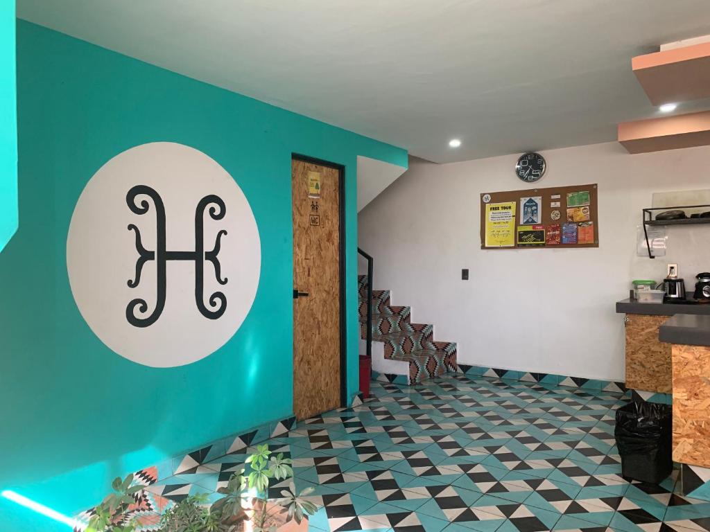 Kuchyň nebo kuchyňský kout v ubytování Hostal Hidalgo