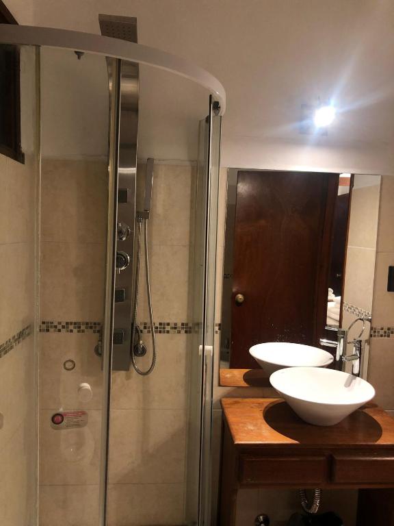 Koupelna v ubytování Wiener Haus Hotel