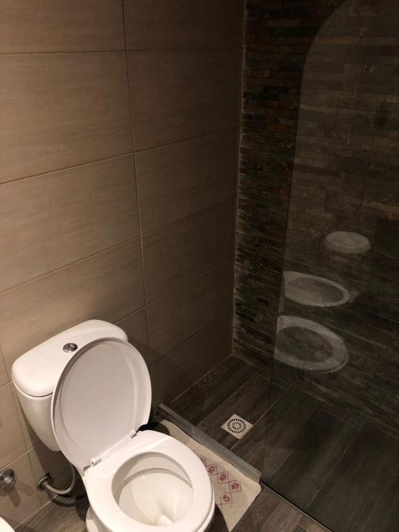 Koupelna v ubytování Wiener Haus Hotel