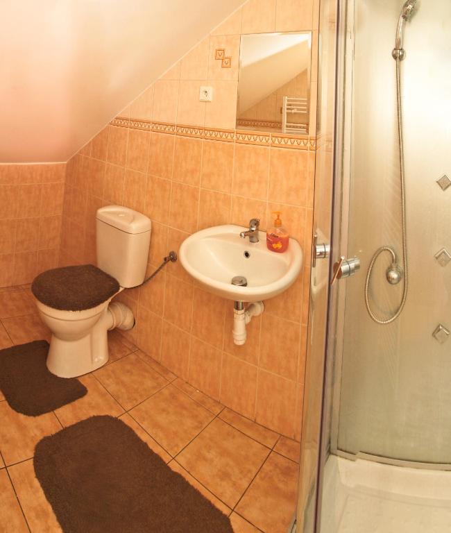 Koupelna v ubytování Apartmán Marie