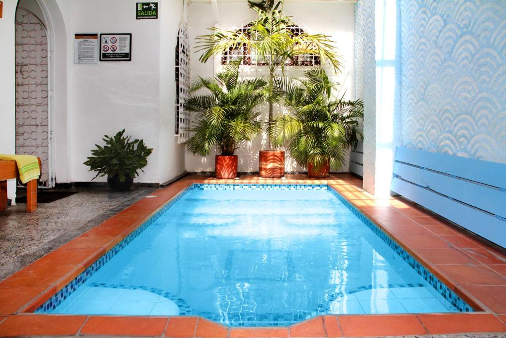 
Der Swimmingpool an oder in der Nähe von La Guaca Hostel Santa Marta
