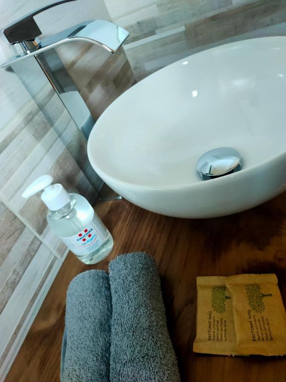 Koupelna v ubytování Locanda mami
