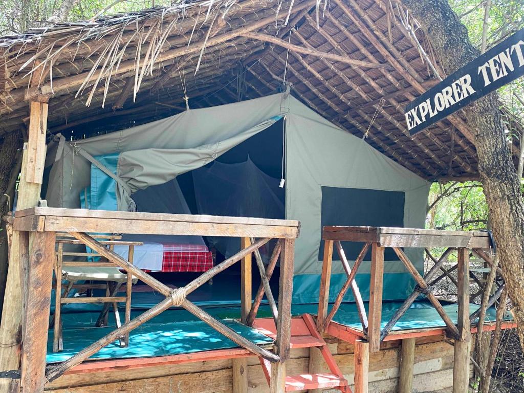 アンボセリにあるMaasai Simba Campの小さなテント ベッド1台付
