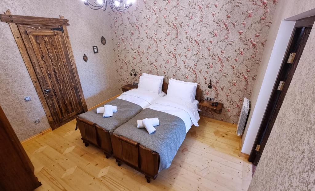 Postel nebo postele na pokoji v ubytování Via Gyumri
