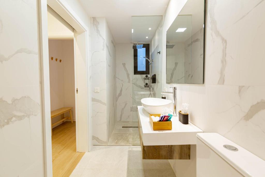 Koupelna v ubytování Apartamentos Deluxe Strada