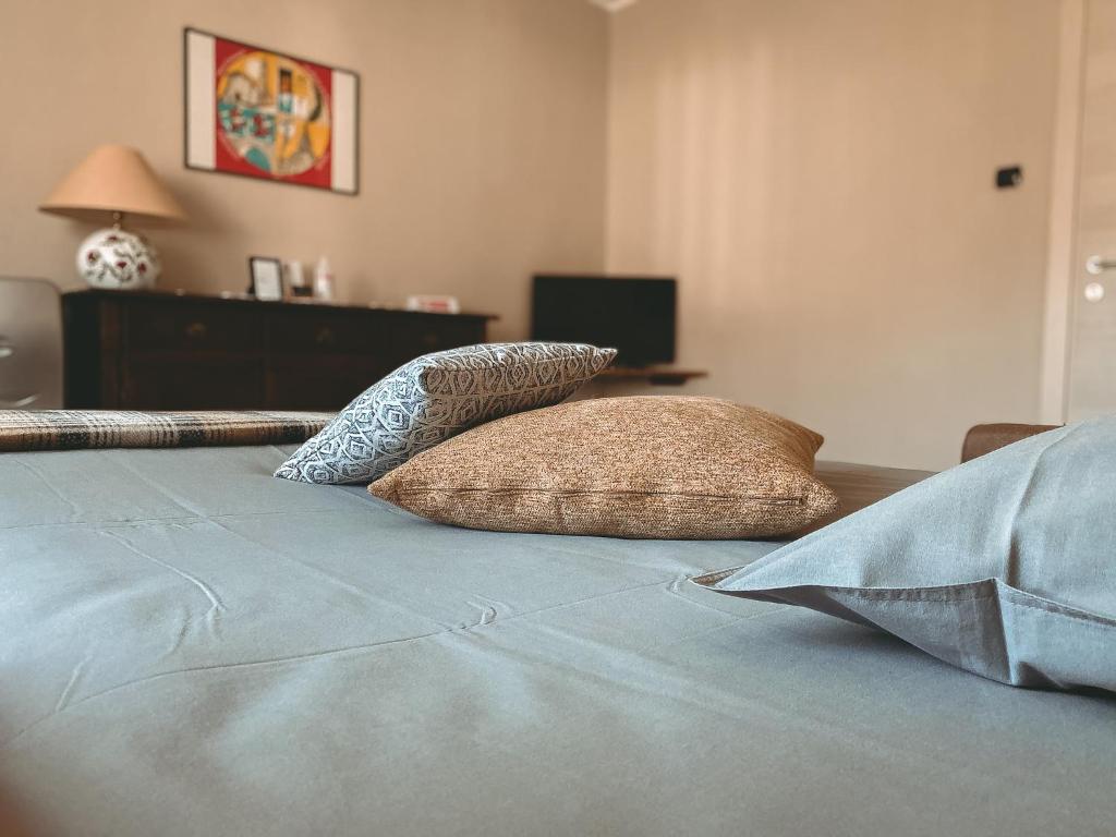 Postel nebo postele na pokoji v ubytování L'Adret